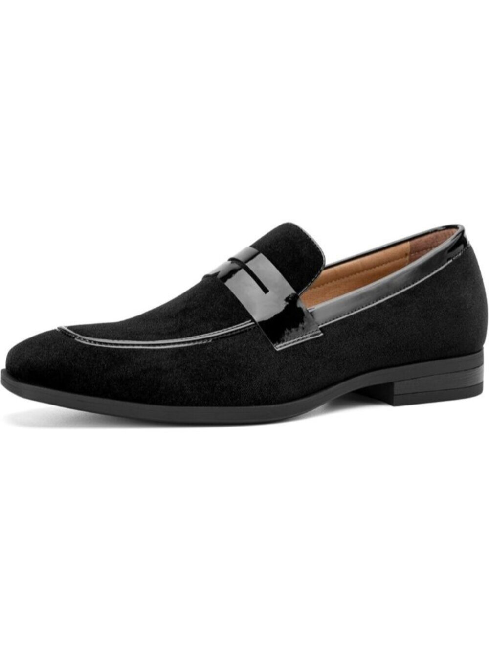 Men's Black Velvet Tuxedo Classic Slip On Loafers Formal Imported Dress Shoes